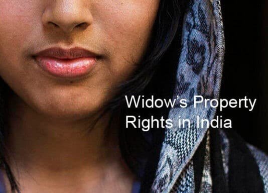 Property Rights of Widows in India