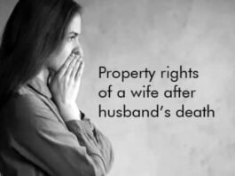 rights of the wife in husband property in India after his death